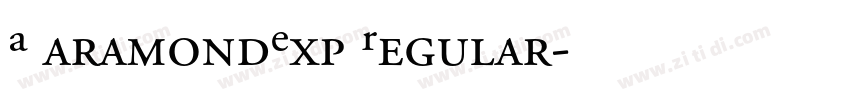 AGaramondExp Regular字体转换